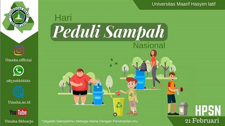 Hari Peduli Sampah Nasional Universitas Maarif Hasyim Latif